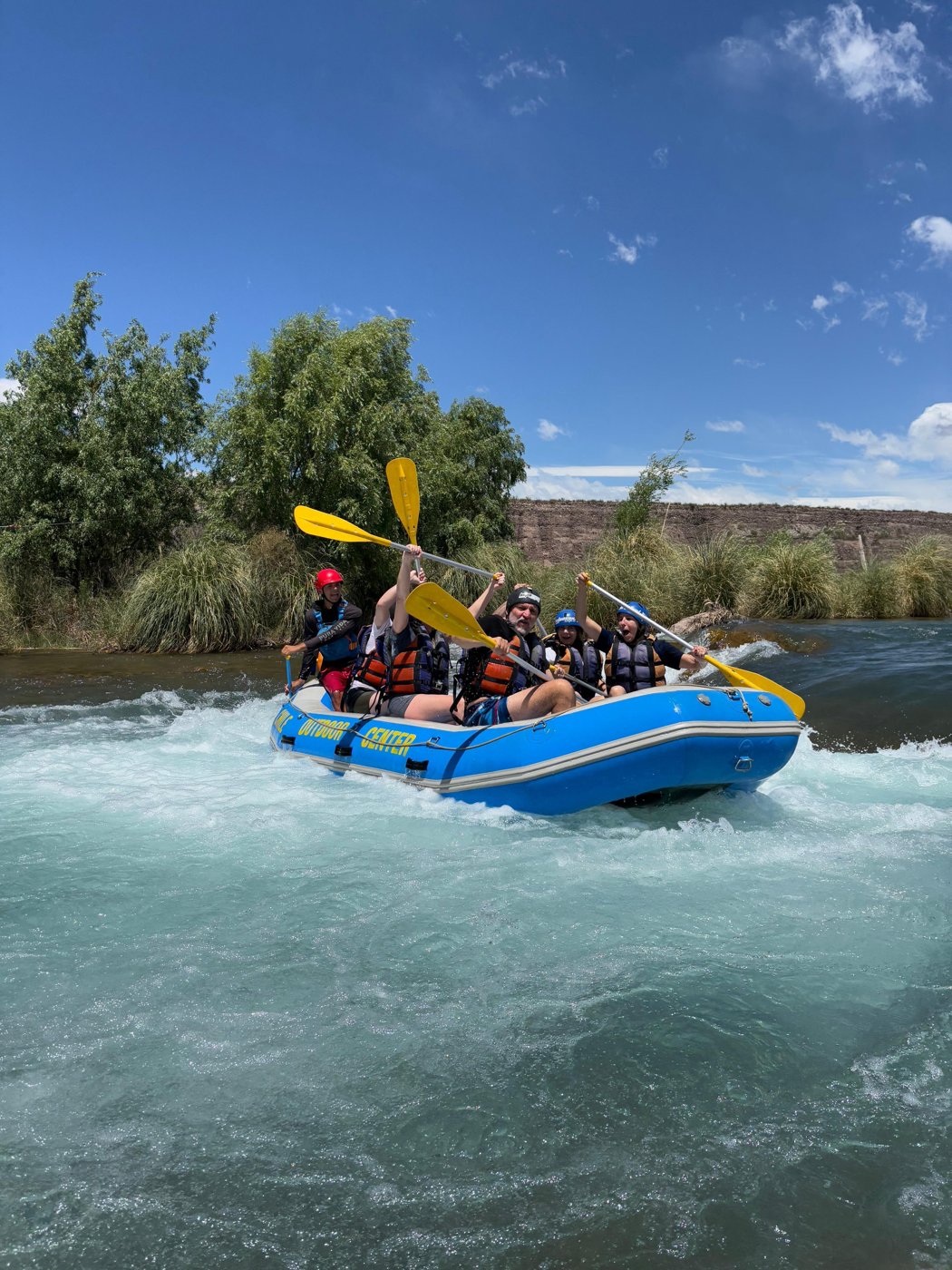 Rafting en el río Mendoza