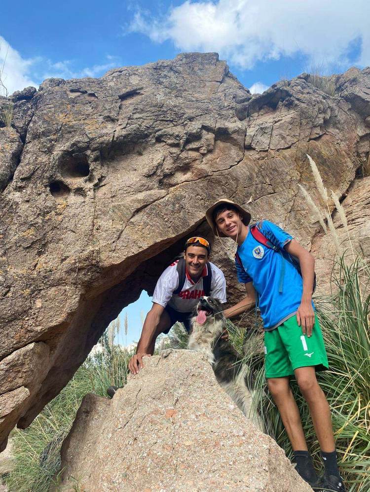 Con mi hermano en el piedemonte